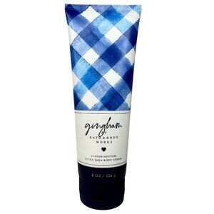 Gingham By Bath & Body‎ Works 24 Hour Moisture Ultra Shea Body Cream 8oz NEW